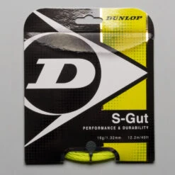 Dunlop S-Gut 16 -Holabird Sports SHOP 011499 yel 1