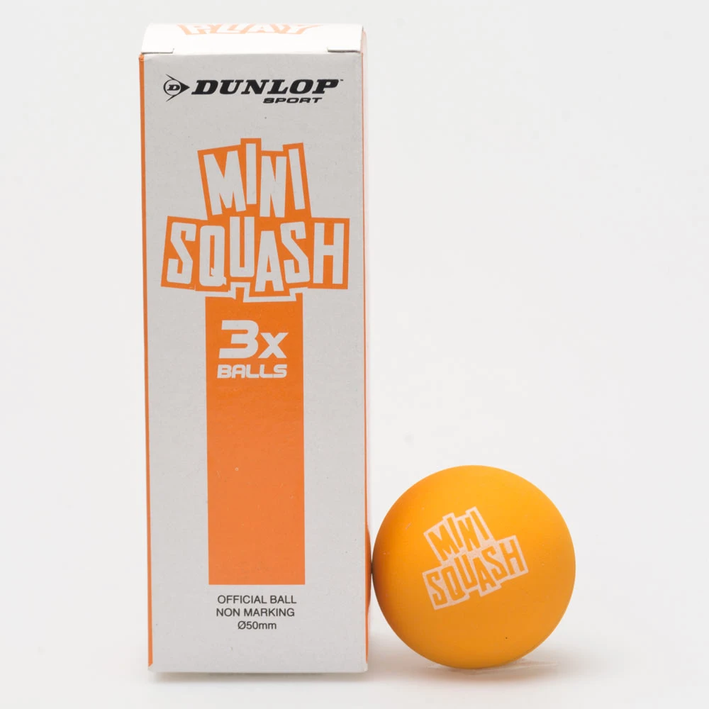 Dunlop Play Mini Squash Ball Orange 3Pk 1 Dunlop Play Mini Squash Ball Orange 3Pk