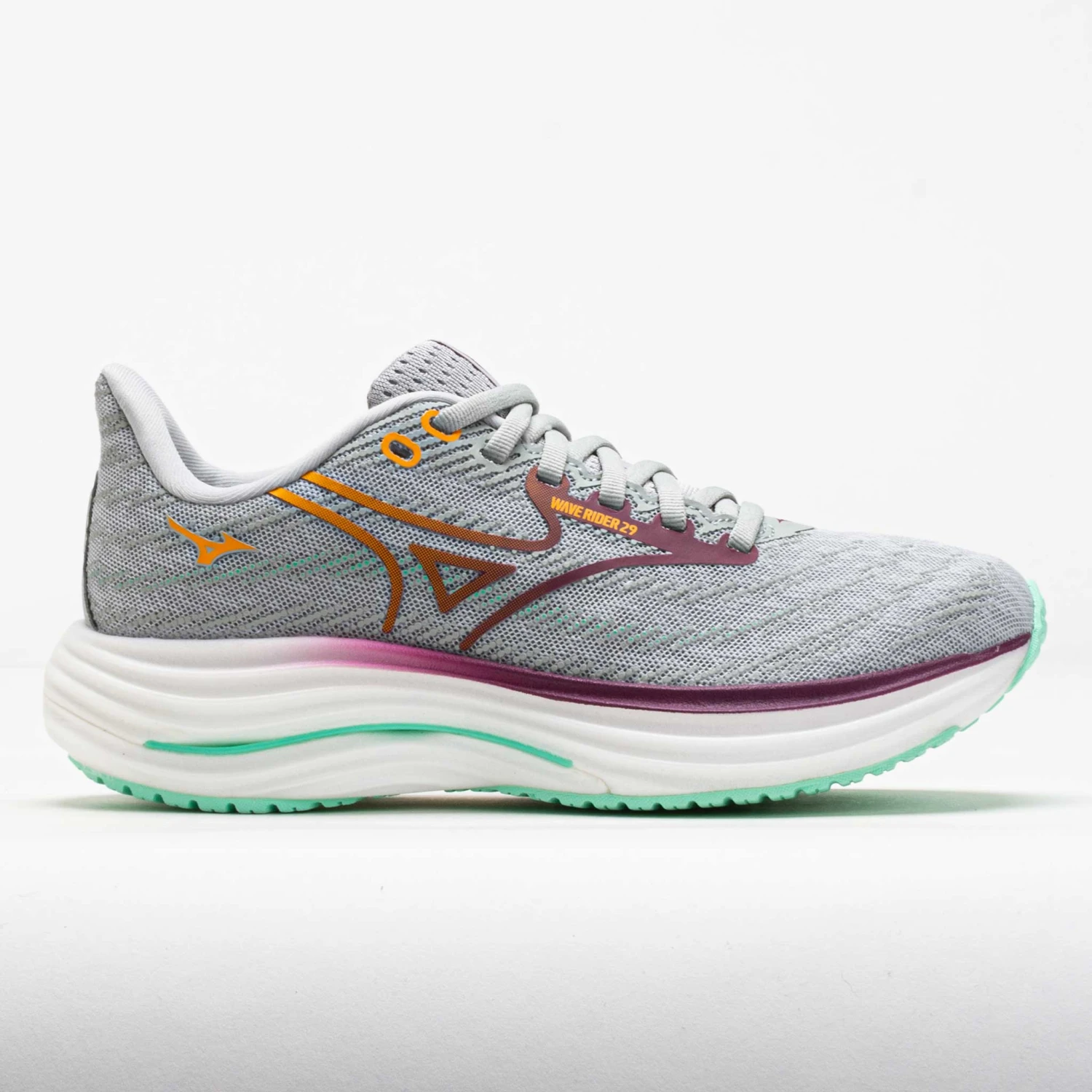 Mizuno Wave Rider 29 Women's Harbor Mist/Dark Purple 1 Mizuno Wave Rider 29 Women's Harbor Mist/Dark Purple