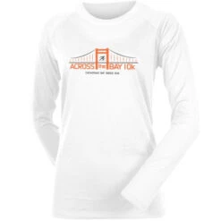 Official Across The Bay 10K In Training Long Sleeve Tee Women's -Holabird Sports SHOP 054084 wht 1