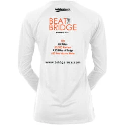 Official Across The Bay 10K In Training Long Sleeve Tee Women's -Holabird Sports SHOP 054084 wht 2