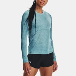 Under Armour Seamless Stride Long Sleeve Women's -Holabird Sports SHOP 057264 400 1