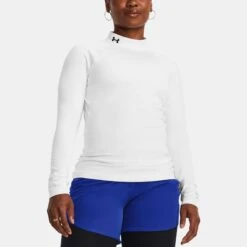 Under Armour ColdGear Mock Neck Long Sleeve Women's -Holabird Sports SHOP 057819 100 1