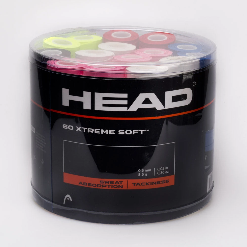 HEAD Xtreme Soft Overgrips Jar Of 60 1 HEAD Xtreme Soft Overgrips Jar Of 60