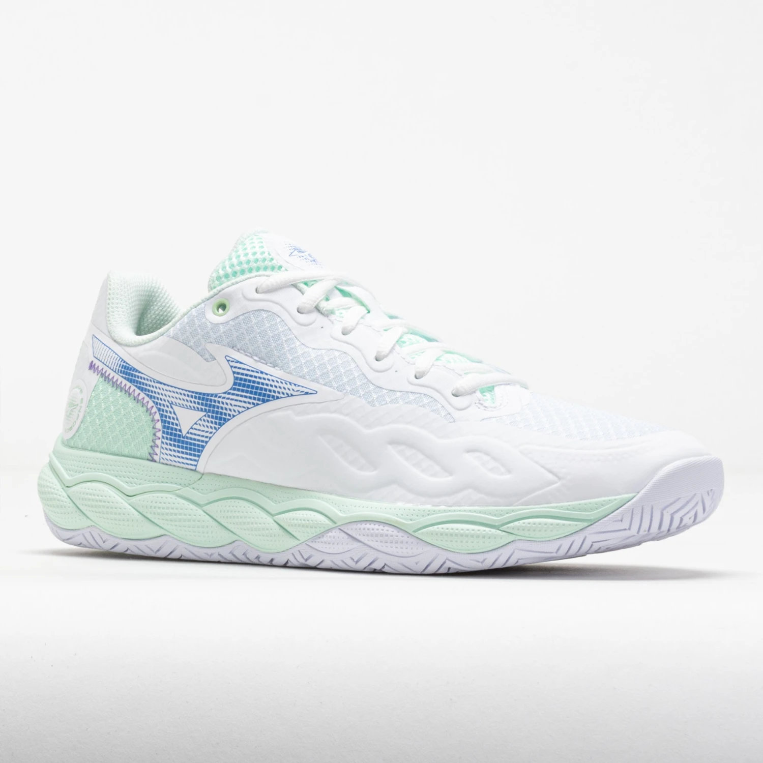 Mizuno Wave Enforce Court AC Women's White/Frontier Blue 5 Mizuno Wave Enforce Court AC Women's White/Frontier Blue - Image 5
