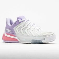 K-Swiss Ultrashot 4 Clay Women's White/Orchid Petal/Neon Blaze -Holabird Sports SHOP 118270 5