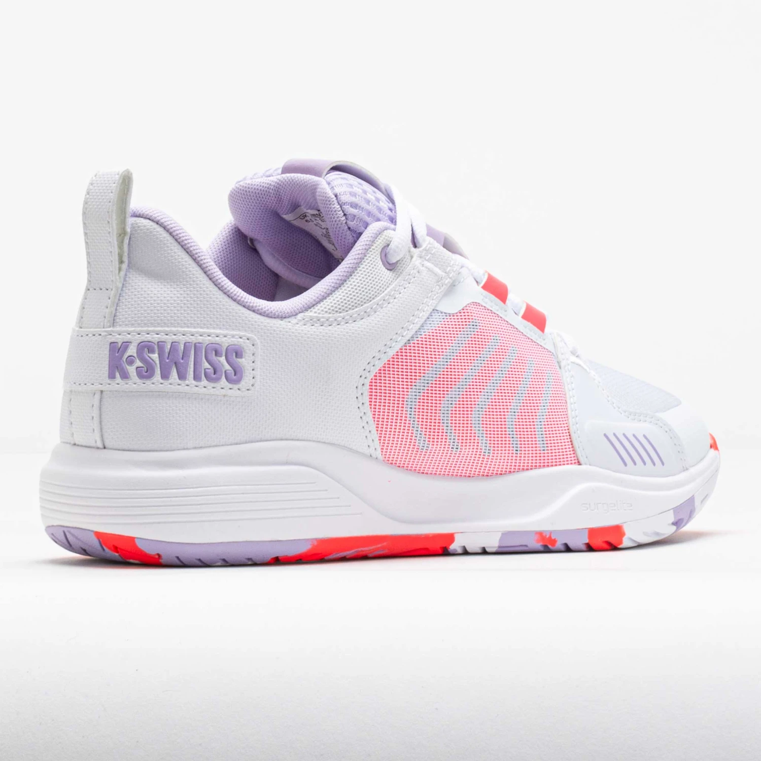 K-Swiss Ultrashot Team Women's White/Orchid Petal/Neon Blaze 6 K-Swiss Ultrashot Team Women's White/Orchid Petal/Neon Blaze - Image 6