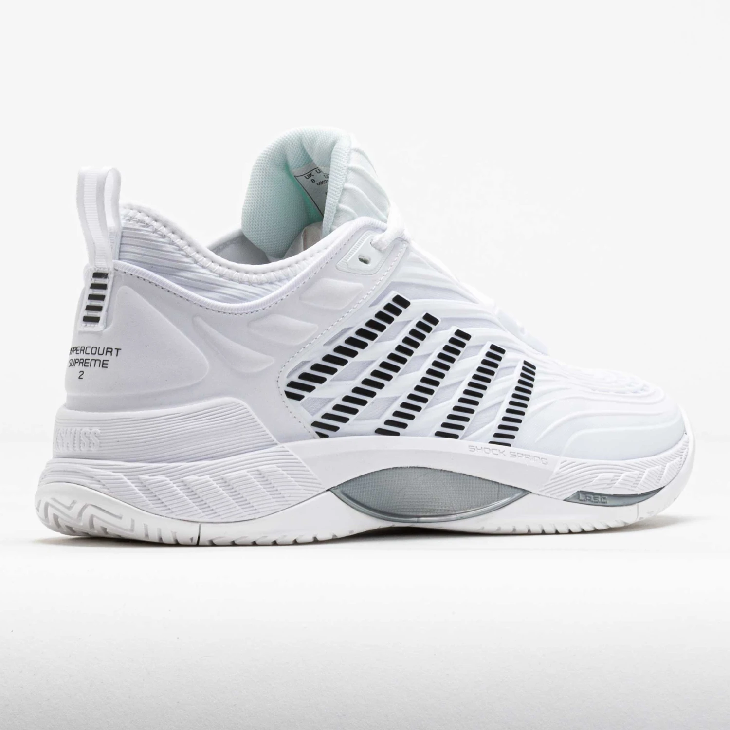 K-Swiss Hypercourt Supreme 2 Men's White/Black 6 K-Swiss Hypercourt Supreme 2 Men's White/Black - Image 6