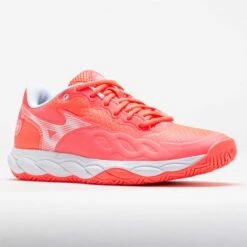 Mizuno Wave Enforce Court AC Women's Striking Coral/White -Holabird Sports SHOP 118430 5