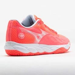 Mizuno Wave Enforce Court AC Women's Striking Coral/White -Holabird Sports SHOP 118430 6