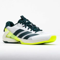 Adidas Adizero Ubersonic 5 Men's White/Aurora Ivy/Lucid Lemon -Holabird Sports SHOP 118501 5