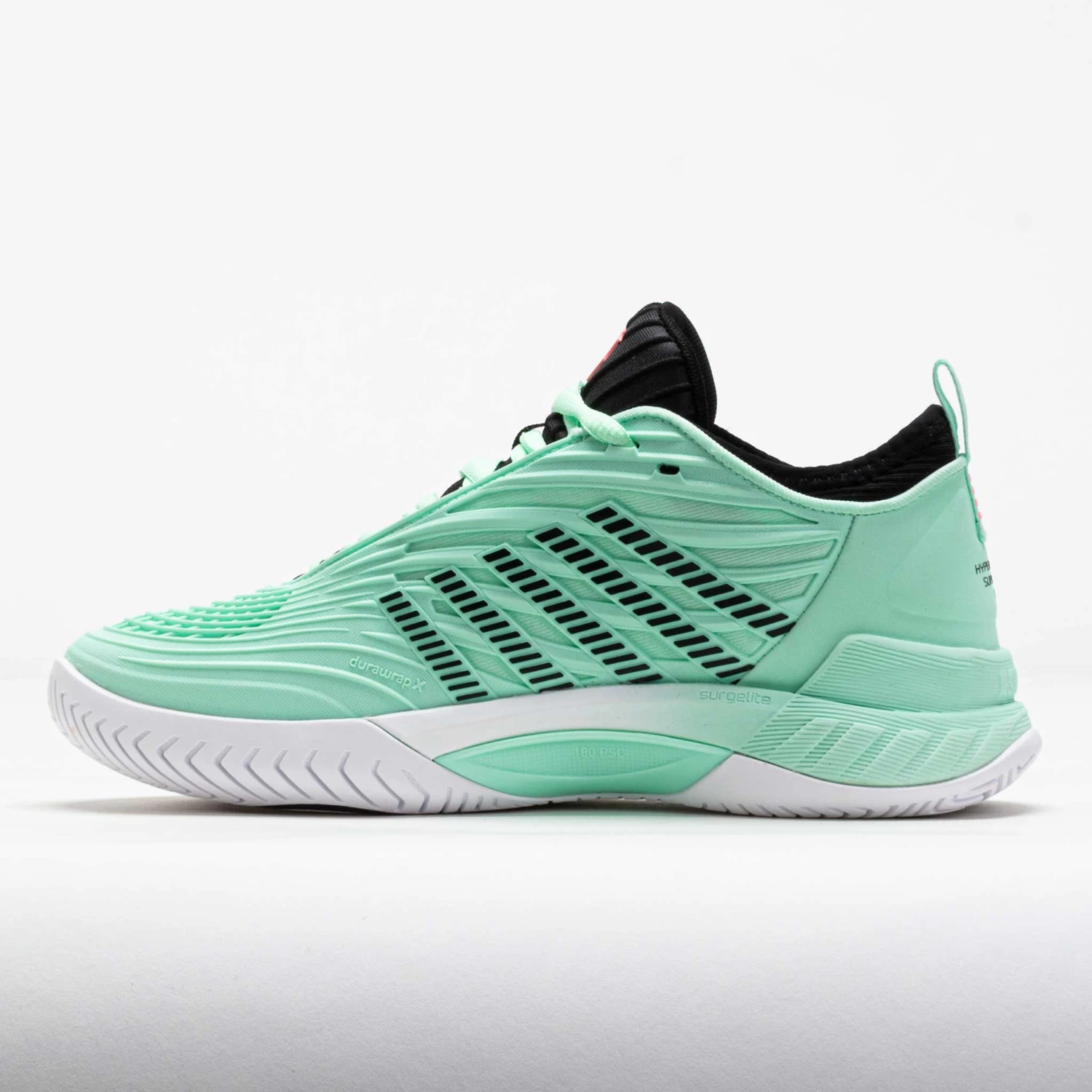 K-Swiss Hypercourt Supreme 2 Women's Neon Mint/Black/White 2 K-Swiss Hypercourt Supreme 2 Women's Neon Mint/Black/White - Image 2