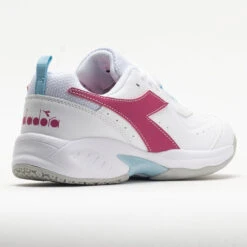 Diadora Challenge 5 SL Junior White/Pinklady -Holabird Sports SHOP 121358 6