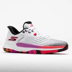 Skechers Viper Court Pro Elite Women's White/Black/Pink -Holabird Sports SHOP 370212 5