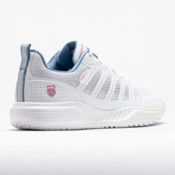 K-Swiss Ultra Court Women's White/Faded Denim/Dubarry -Holabird Sports SHOP 370235 6