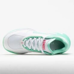 K-Swiss K-Frame Pickleball Women's White/Neon Mint/Hot Neon Pink -Holabird Sports SHOP 370292 2
