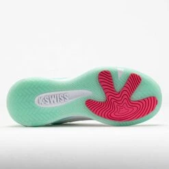 K-Swiss K-Frame Pickleball Women's White/Neon Mint/Hot Neon Pink -Holabird Sports SHOP 370292 4