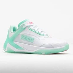 K-Swiss K-Frame Pickleball Women's White/Neon Mint/Hot Neon Pink -Holabird Sports SHOP 370292 5