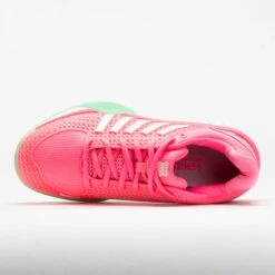 K-Swiss Express Light Pickleball Women's Pastel Pink/Neon Mint/White -Holabird Sports SHOP 370298 2