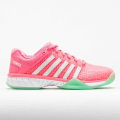 K-Swiss Express Light Pickleball Women's Pastel Pink/Neon Mint/White