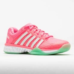 K-Swiss Express Light Pickleball Women's Pastel Pink/Neon Mint/White -Holabird Sports SHOP 370298 5