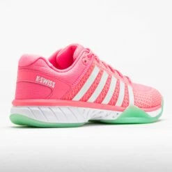 K-Swiss Express Light Pickleball Women's Pastel Pink/Neon Mint/White -Holabird Sports SHOP 370298 6