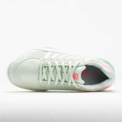 K-Swiss Express Light Pickleball Women's Ice/Honeydew/Neon Pastel Pink -Holabird Sports SHOP 370299 2