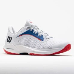 Wilson Hurakn 2.0 Women's White/Deja Vu Blue/Wilson Red -Holabird Sports SHOP 450017 5
