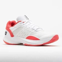 Wilson Hurakn Pro V2 Women's White/White/Dubarry -Holabird Sports SHOP 450074 5