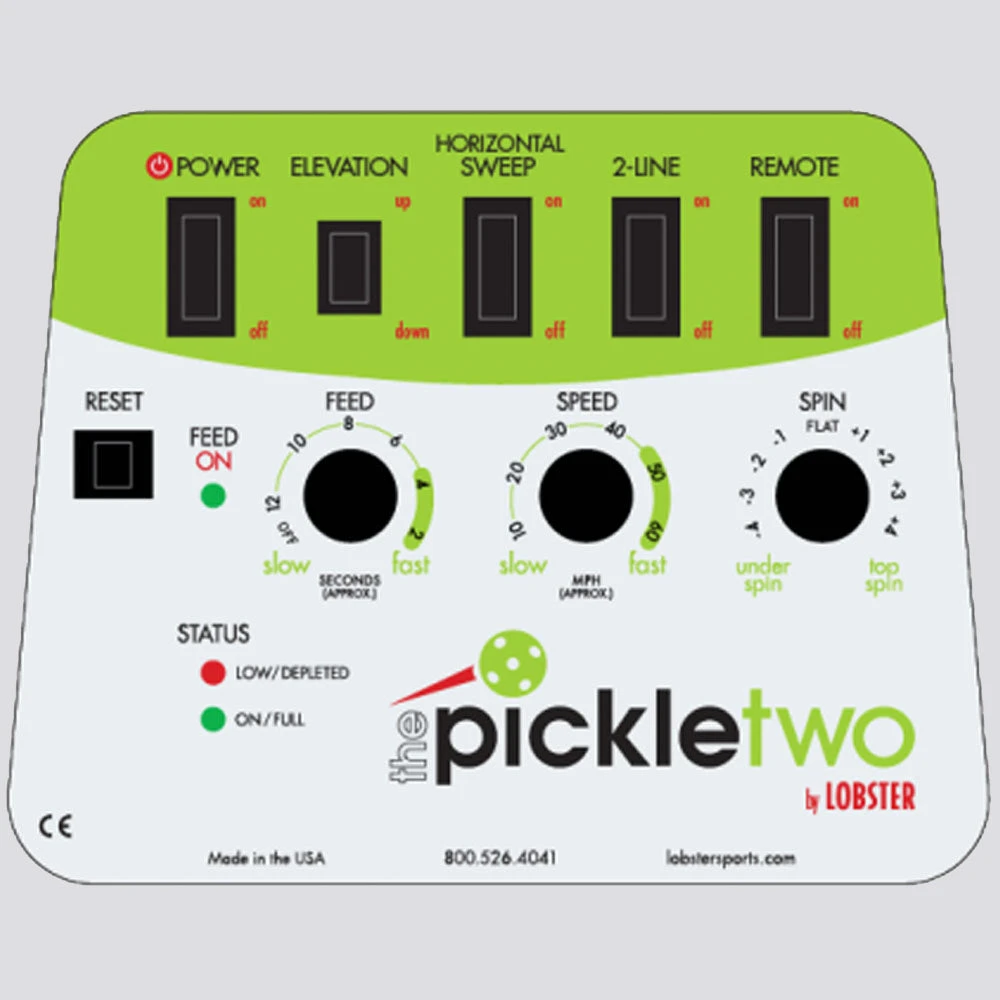 Lobster The Pickle Two Pickleball Machine (Internal Battery) 2 Lobster The Pickle Two Pickleball Machine (Internal Battery) - Image 2