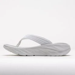 HOKA Ora Recovery Flip Men's Lunar Rock/White -Holabird Sports SHOP 570734 1