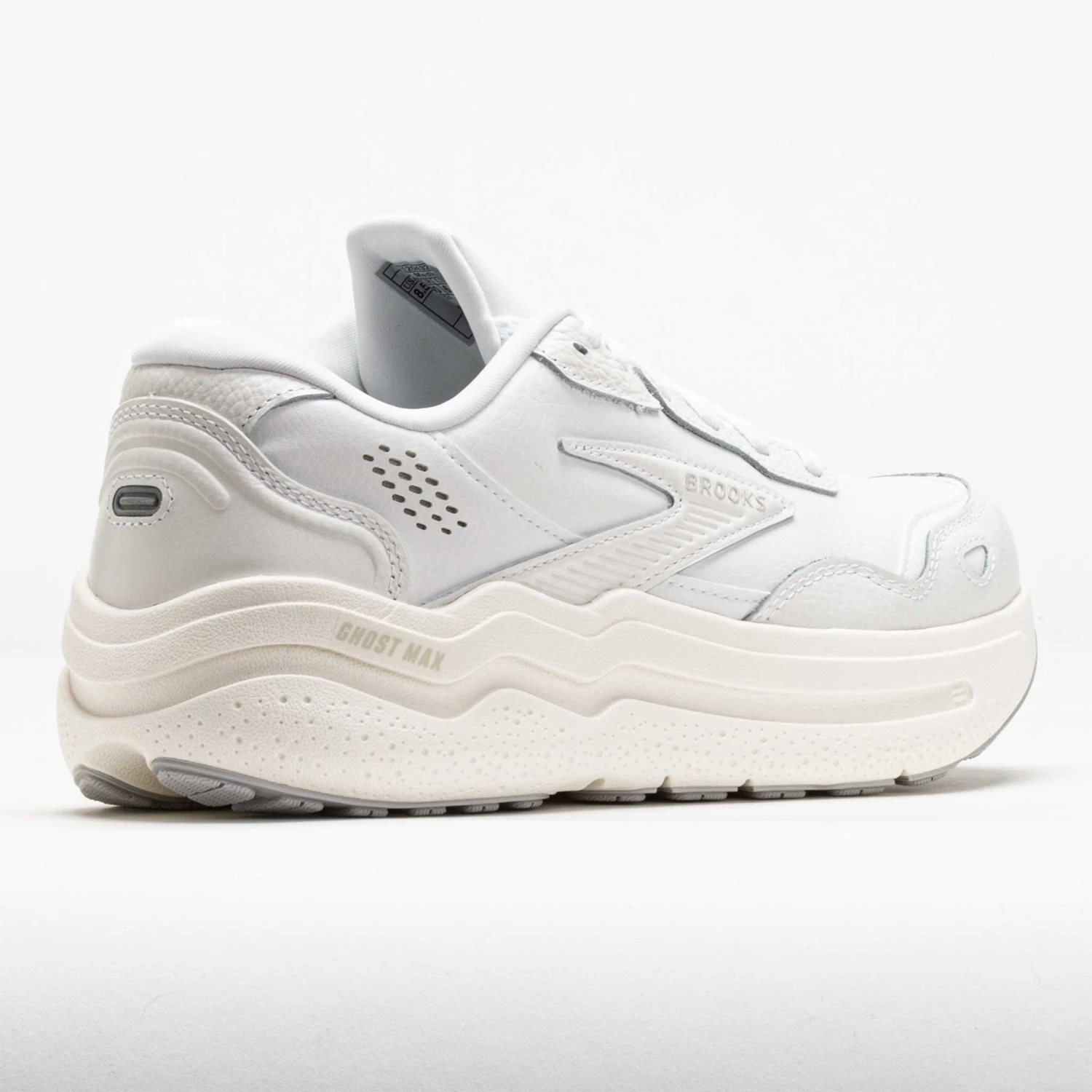 Brooks Ghost Max Leather Women's White/White 6 Brooks Ghost Max Leather Women's White/White - Image 6