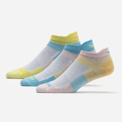 Saucony Inferno Ultralight No Show Socks 3 Pack -Holabird Sports SHOP 651194 630 1