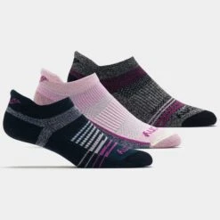 Saucony Inferno Merino Wool No Show Tab Socks 3 Pack -Holabird Sports SHOP 651343 680 2