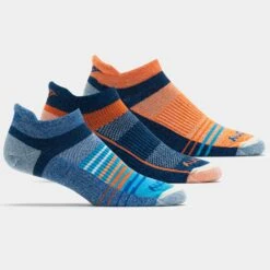 Saucony Inferno Merino Wool No Show Tab Socks 3 Pack -Holabird Sports SHOP 651343 815 2