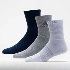 Adidas Cushioned Sport 3.0 High Quarter Socks 3-Pack Men's -Holabird Sports SHOP 651392 351 1
