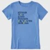 Life Is Good Love Tennis Or Your Wrong Crusher Tee Women's