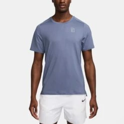 Nike Dri-FIT Advantage Short Sleeve Tennis Top Men's -Holabird Sports SHOP 758525 499 1